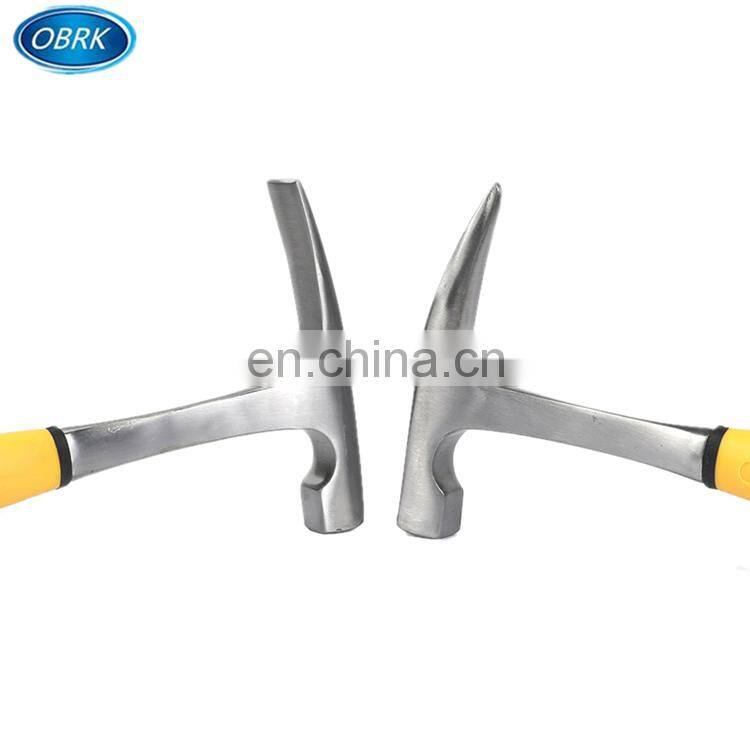 High Quality Wholesale One Piece Carbon Steel Roofing Hammer With Fiberglass Handle