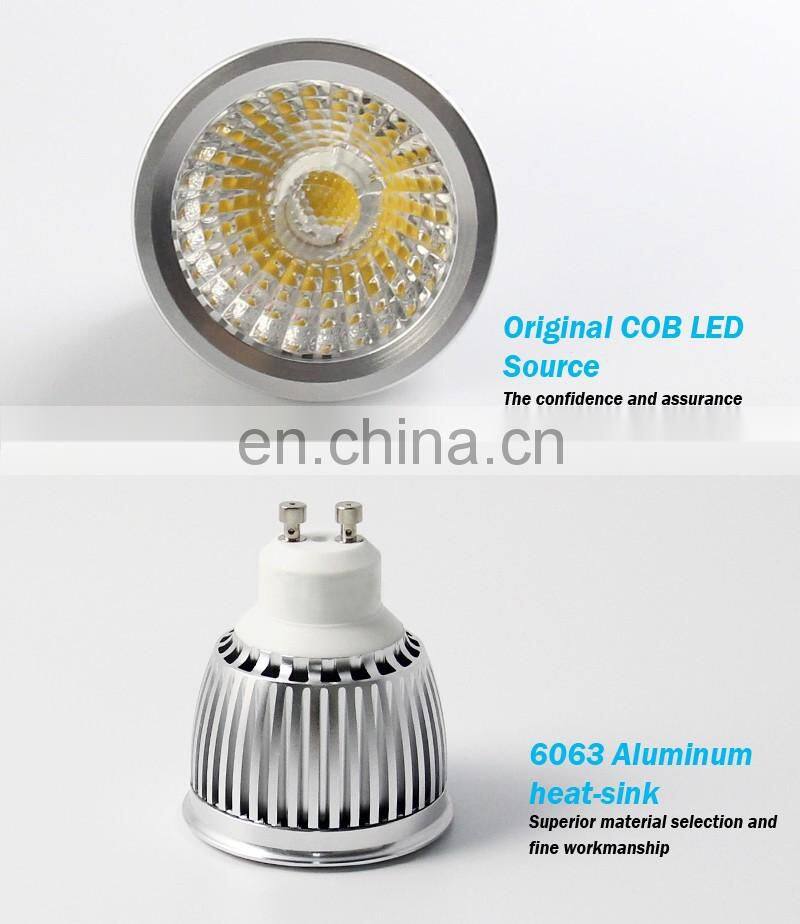 High quality silver GU10 led recessed spotlight