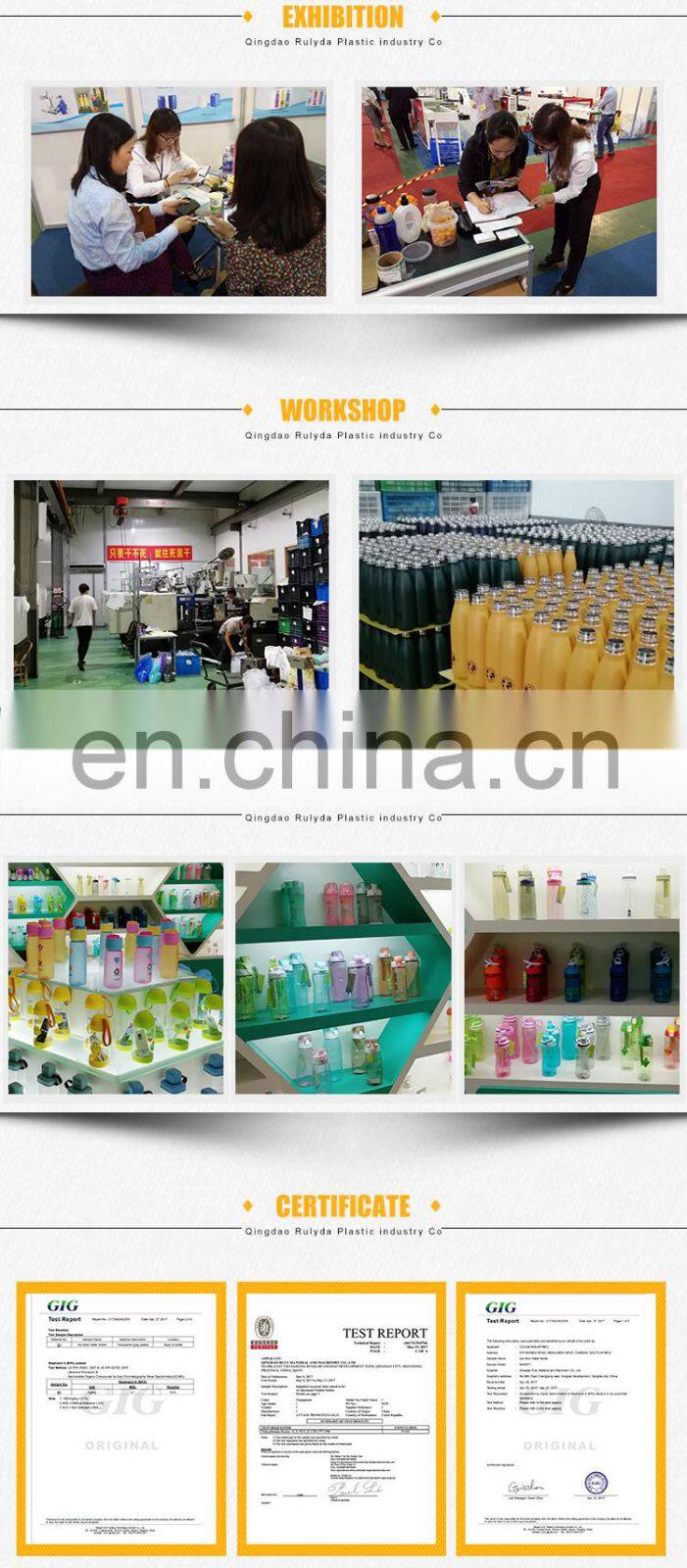 Wholesale Wheat Straw Bottle Double Wall Glass Drinking Water Bottle Bpa Free