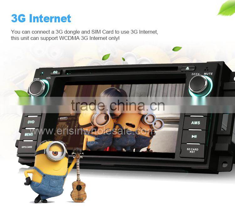 Erisin ES6061M 6.2 inch 1 Din Car DVD Navigation for Jeep Wrangler 300C