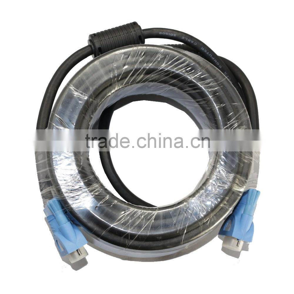 15PIN BLUE BLACK( 3+6) Male to Male PLUG RGB CABLE, VGA SCART CABLE