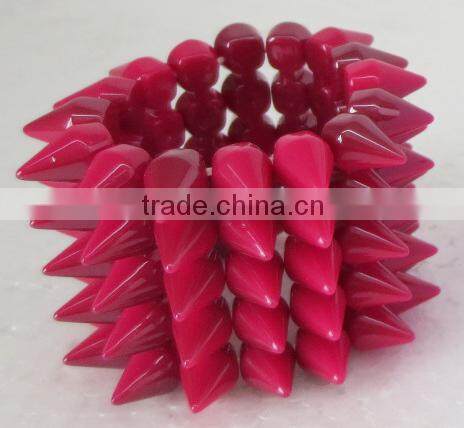 fashion diamond red napkin rings for table decoration