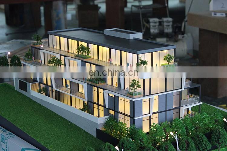 Construction scale model with led light , architectural modeling supplies