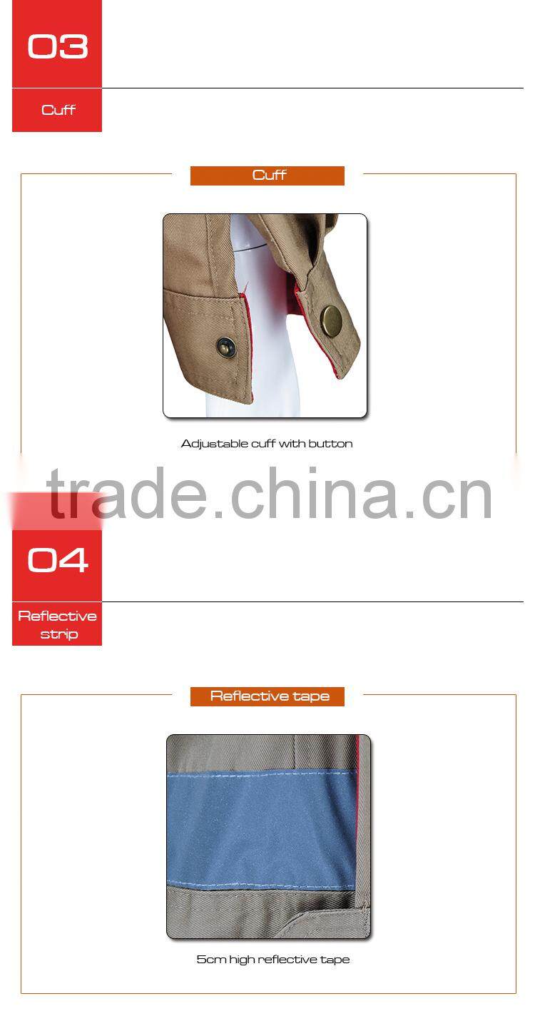 Men' long sleeve work cheap reflective coverall WC021