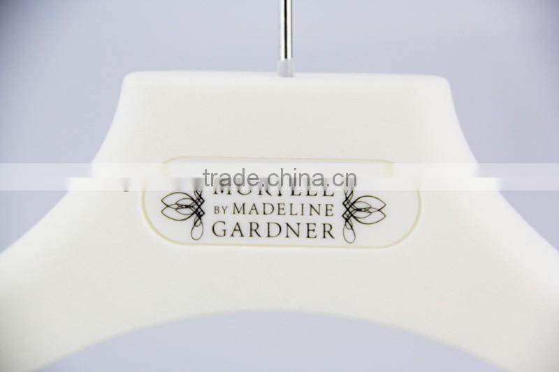 hot selling velvet hanger can be acceped customized logo