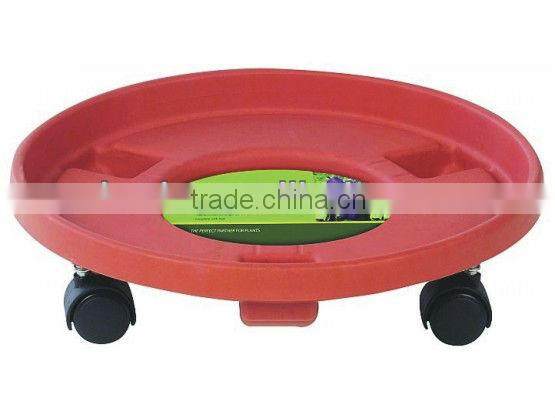 Garden plastic flower pot trolley