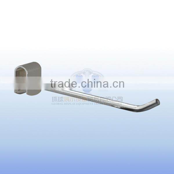 Iron chrome plate crossbar hanging display hook for oval tube