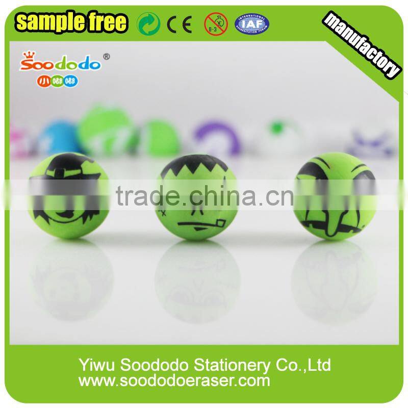 ball shaped puzzle eraser pencil eraser with logo