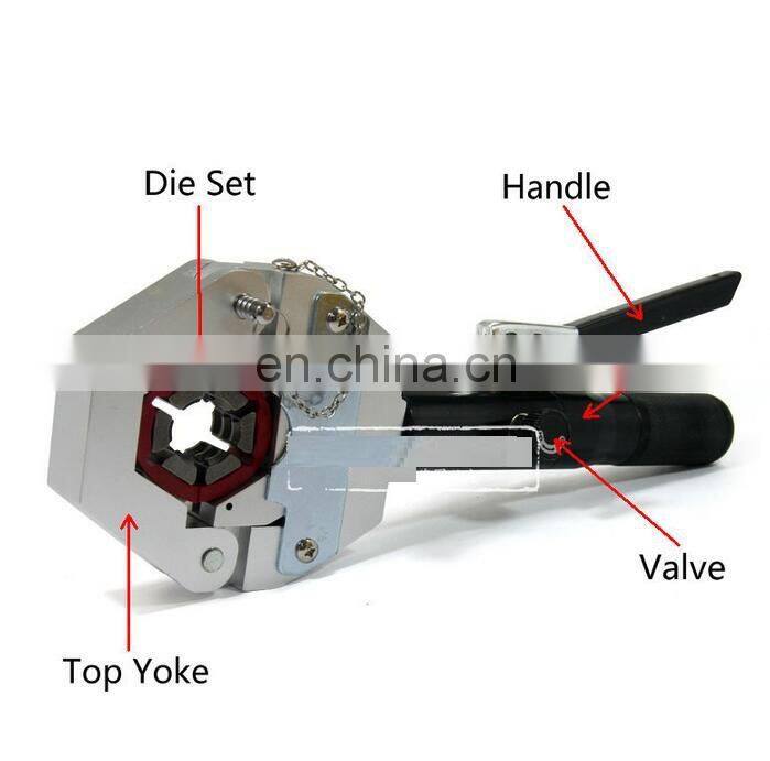 1500 Hydra-Krimp A/C Crimping Tool Set Hose Hydraulic Crimper Kit for Air Conditioning System Hose Fittings