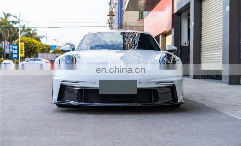 Runde GT3 For Porsche 992 Upgrade GT3 Body Kit Front Bumper Rear Bumper Hood Spoiler Exhaust Rear Engine Cover Side Skirts