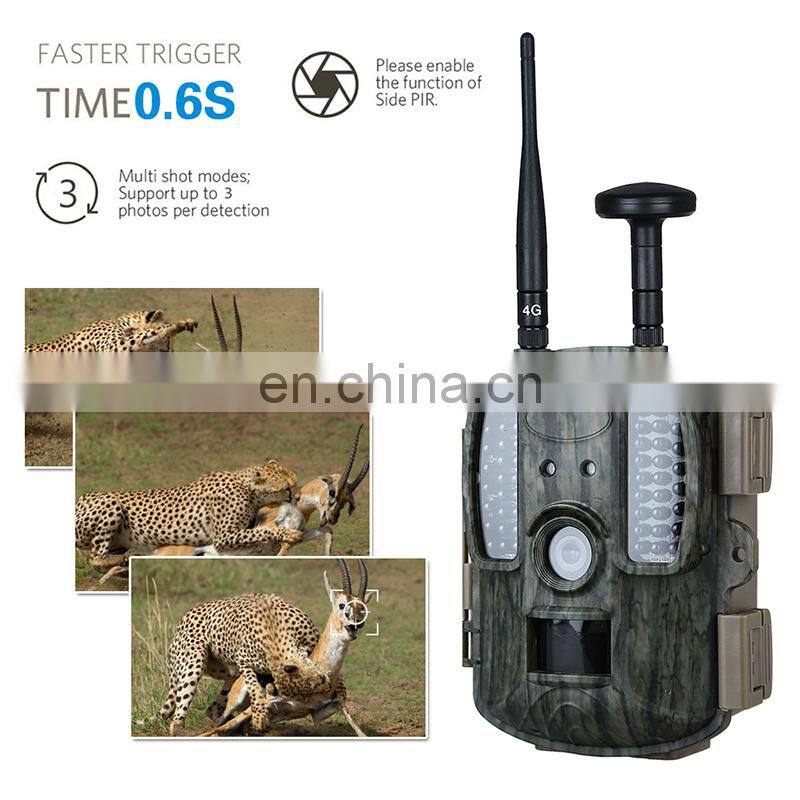 China outdoor 4G trail camera with gps Sim Card Hunting Video Camera