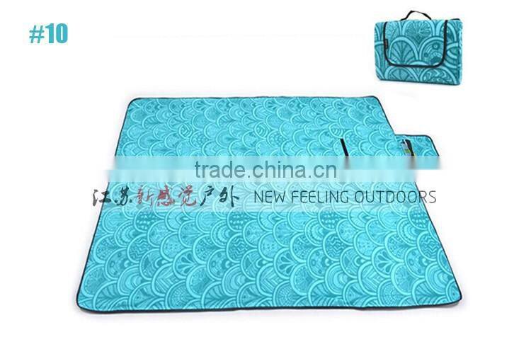 Foldable Polyester Fleece Aluminum Film Back Waterproof Outdoor Mattress 2mx2m