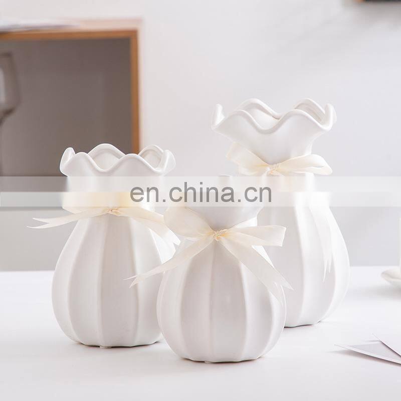 Home Decor Wedding Decorating Ceramic Vases Decoration Centrepiece Clay Midcentury Modern European Porcelain Flower Vase