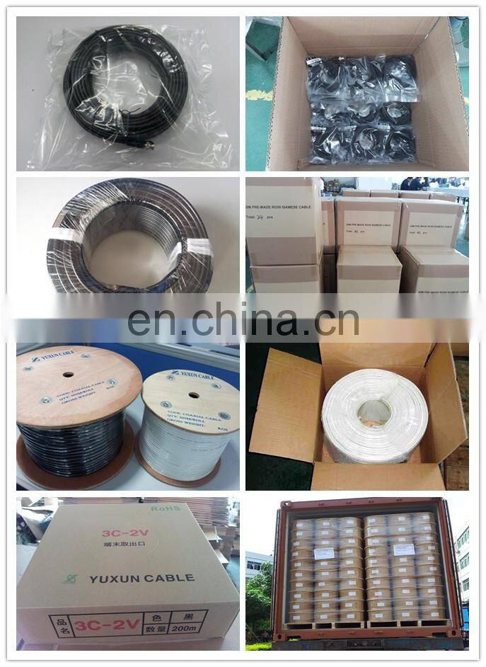 YUXUN RG59 KX6 KX7 CCTV Cable Coaxial For Camera Surveillance