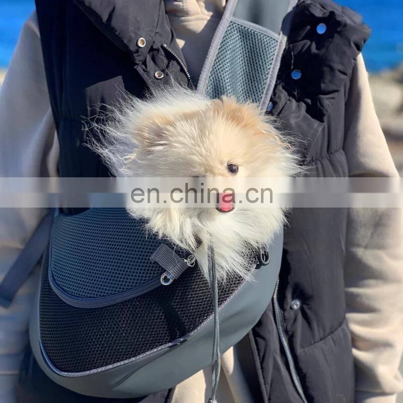 Breathable Pet Dog Carrier Outdoor Travel Pouch Mesh Oxford Single Shoulder Bag Sling Comfort Travel Tote Shoulder Bag