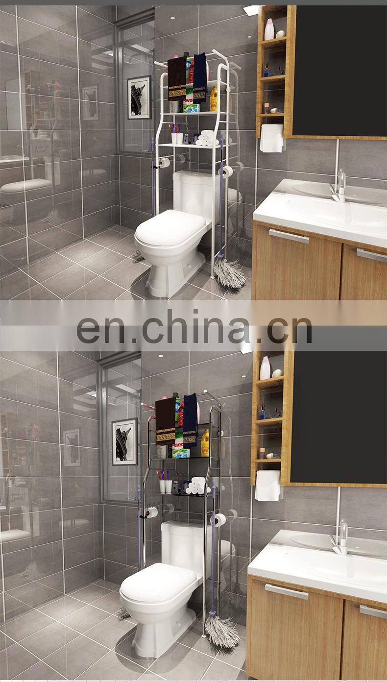 Sell like hot cakes toilet rack shelf over toilet storage bathroom shelf storage lron painting save space