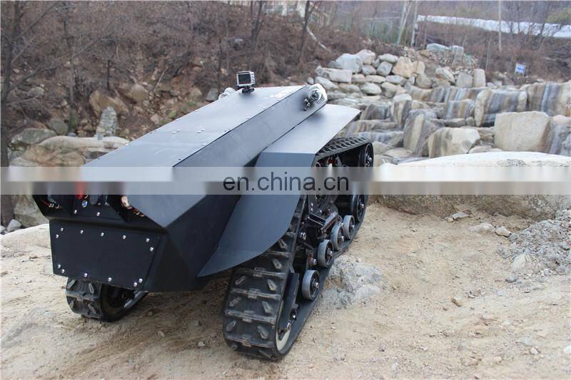 Equivalent connector rover 5 rubber track tank chassis robot mobile car platform