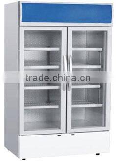 268L 298L showcase glass refrigerator vertical showcase refrigerator price
