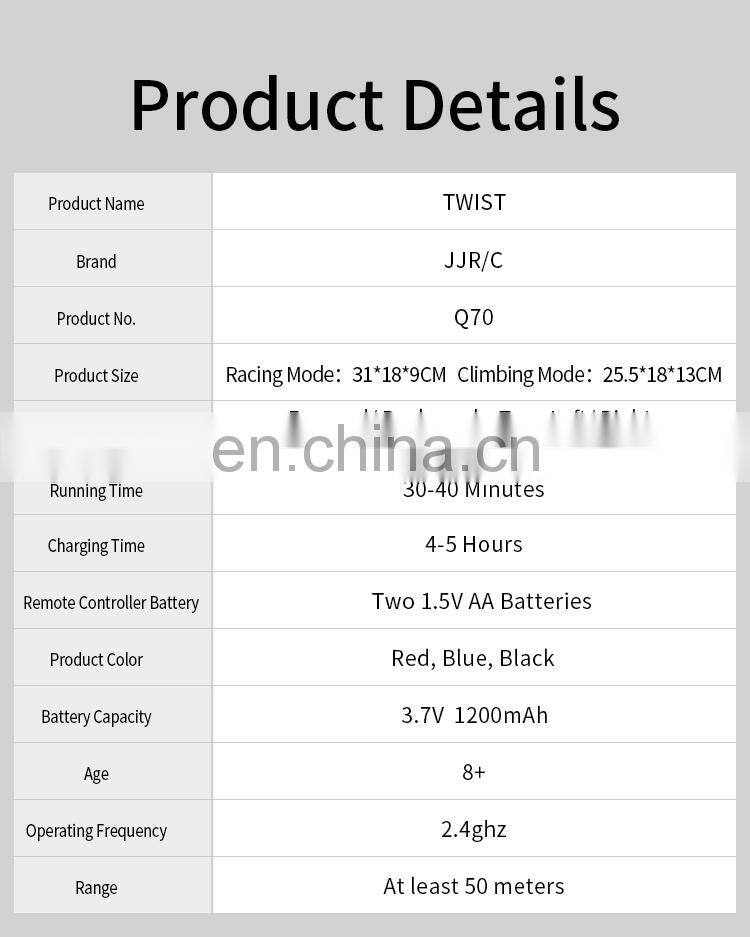 JJRC Q70 RC Car Off Road Buggy Radio Control Climbing Car for Children Toys