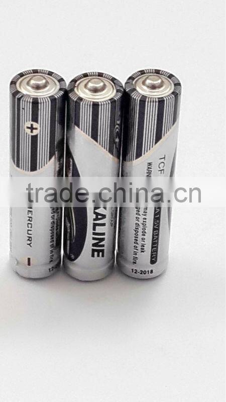 ZnMnO2 Battery Type and AAA Size Super Alkaline AAA 1.5V