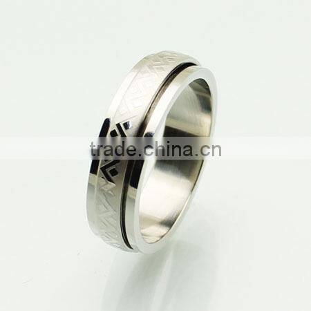 2014 cheap wholesale men stainless steel ring titanium silver 316l stainless steel rings