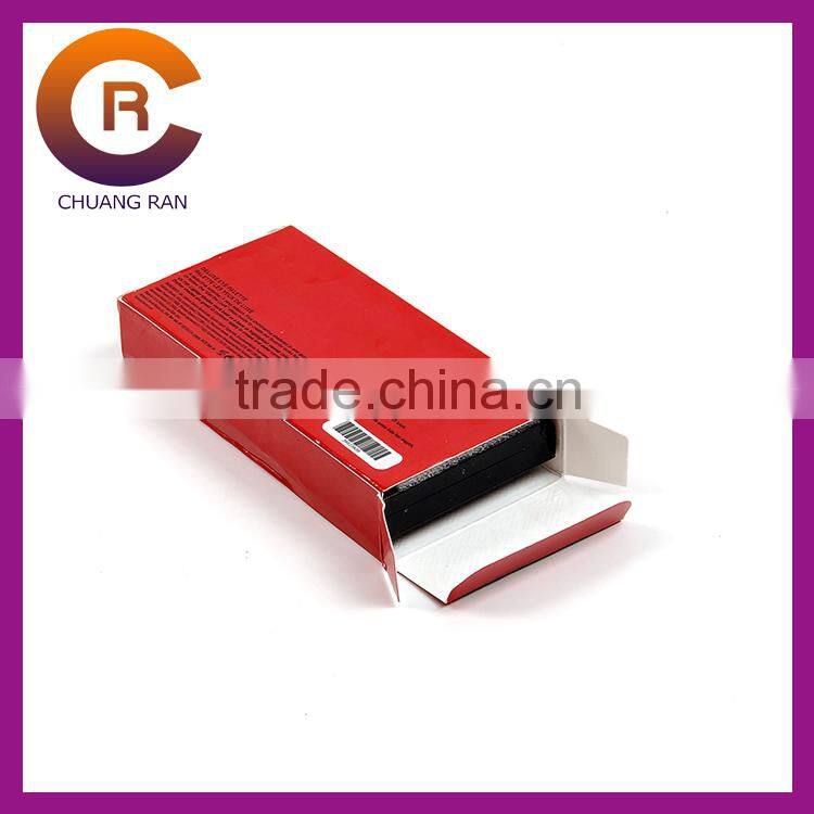 Red printing die cut custom made easy folded paper candy box
