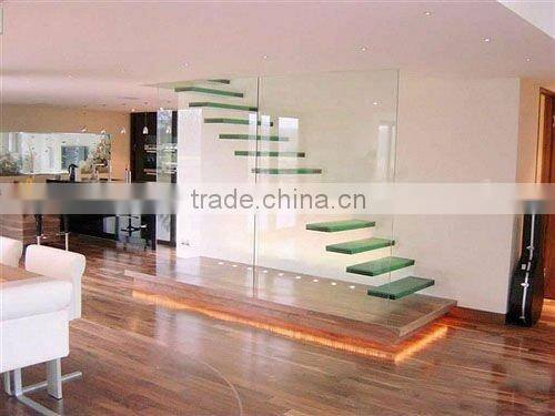 tempered glass panel prices/anti slip tempered glass stairs