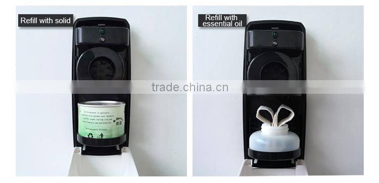 Factory new style essential oil digital air fragrance dispenser wall hang fan driver refillable automatic perfume dispenser