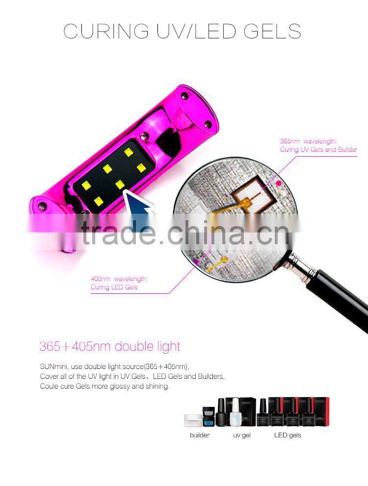 2016 professional mini Rechargeable UV curing lamp
