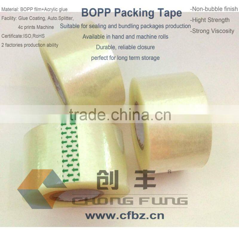 38mm Common Sealing and Protective Goods Used BOPP Clear Packing Tape