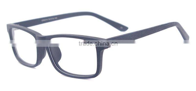 Latest designer wood texture Japanese eyeglass frame for men and women