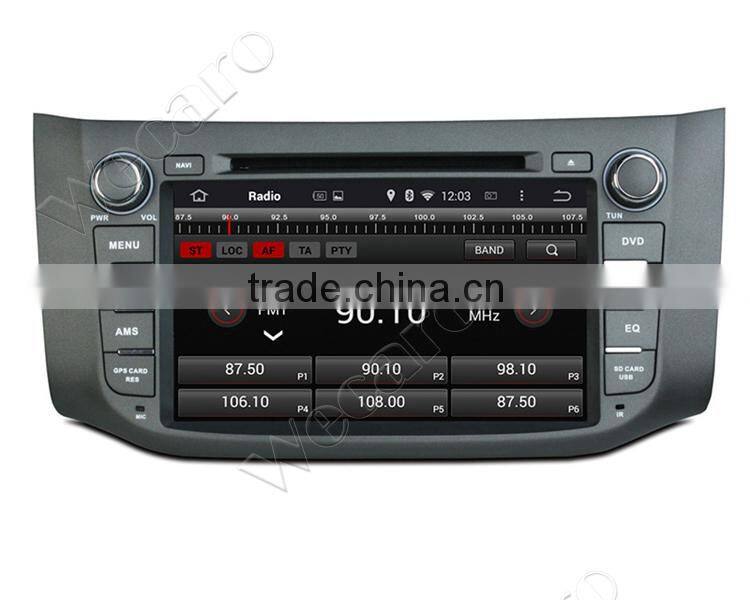 Wecaro WC-NU8053 Android 4.4.4 car dvd player touch screen for nissan sylphy car audio WIFI 3G mirror link 2012 2013 2014