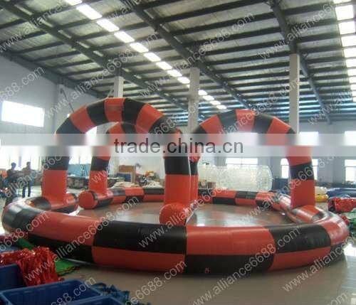 Popular sale ATV cars race track inflatable track
