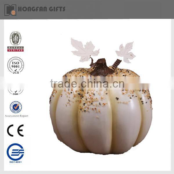 harvest home deco resin white craft pumpkins