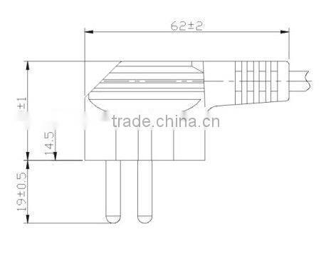Israel 3Pins 10A 250V usb charger multiple ac plug