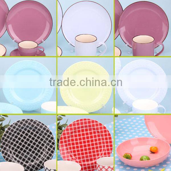 Square Shape 16pcs Porcelain Tableware