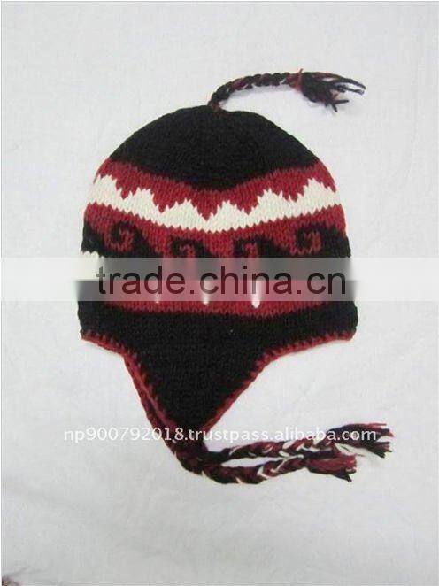 Hand Knitted Bright Color Warm Hat