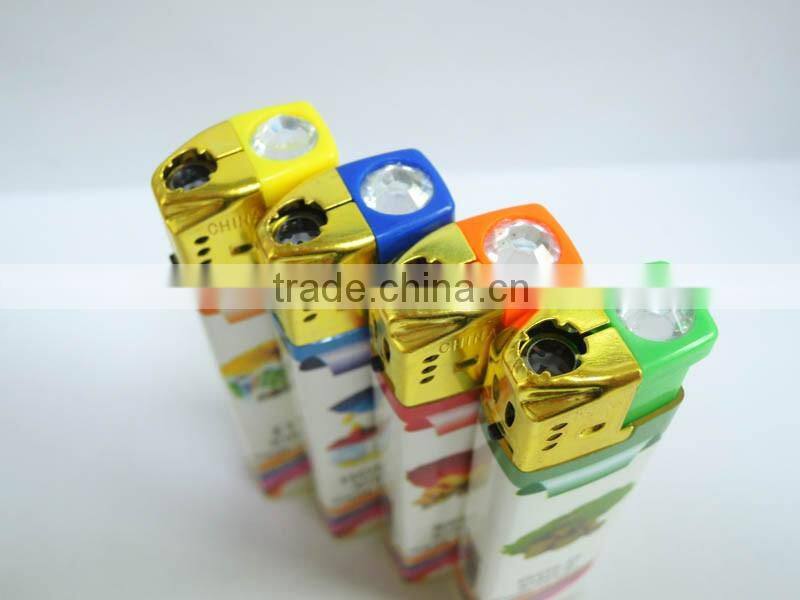 wholesale china lighter factories wrap paper refillable electronic lighter