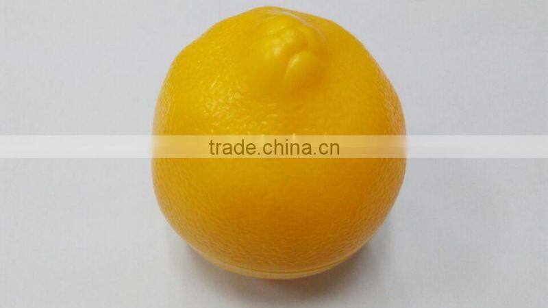 2016 new design orange shape lipgloss lipbalm for kids