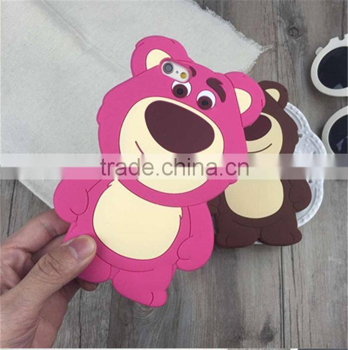 2016 new animal silicone phone case for iphone 6 cute carton silicone case