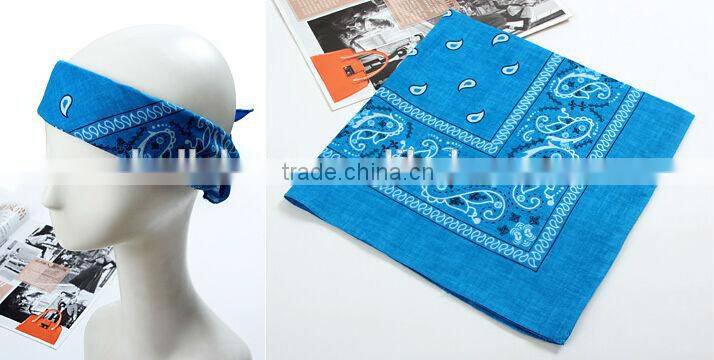 Fashion Stock Paisley Square Polyester Bandana