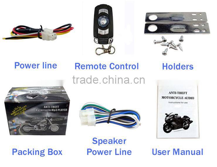 TYT737 made in china unique high power wholesale remote control motorcycle alarm manual 4X15/25W long distance