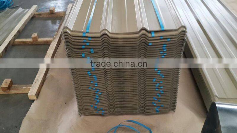 China steel plate color coated corrugated sheet