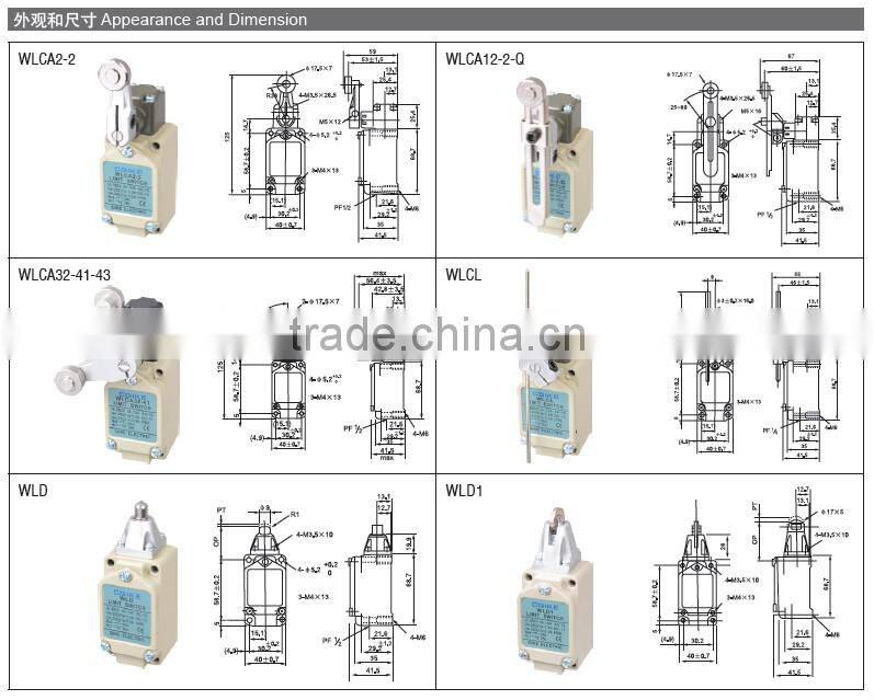 Long mechanical life WL crane limit switch