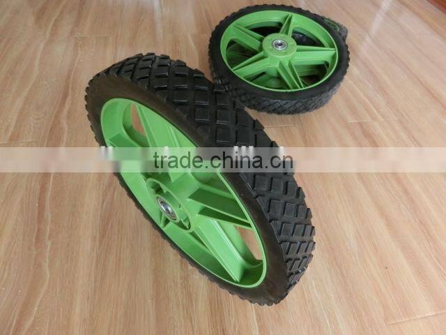 12x1.75 plastic rubber wheel for cutting gras machine use