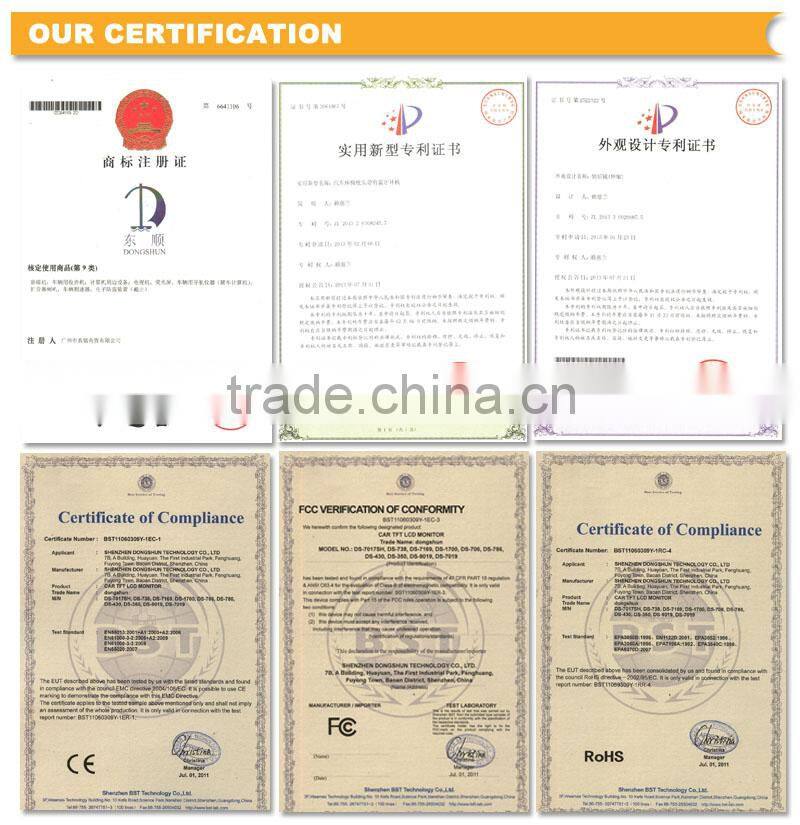 DS-1018AT 10.1inch android 4.4.4 car rear seat headrest touch screen monitor