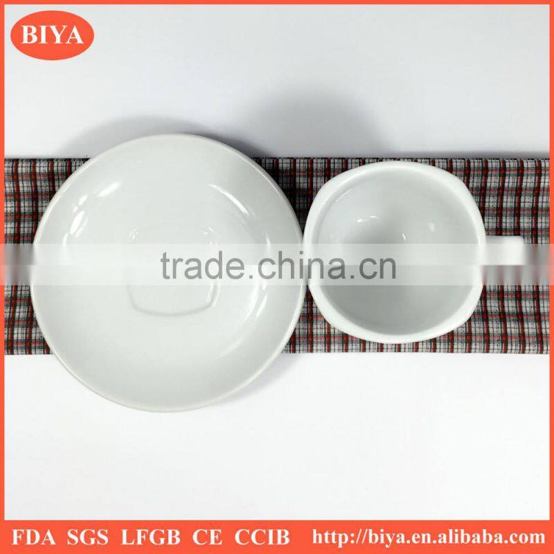 turkish coffee cups porcelain square coffee cup and saucer, ceramic tea espresso cup set for hotel and restaurant and home