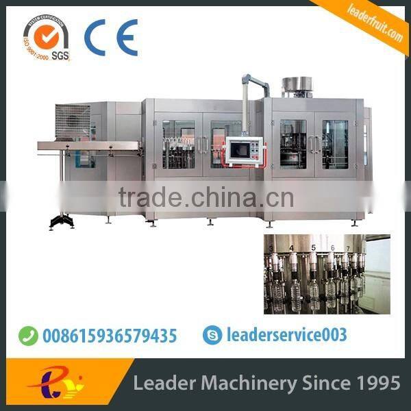 Leader three in one automatic puried water bottling machine