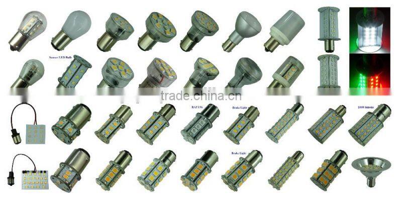 long neck 1W SMD 5050 led bayonet LED auto bulb