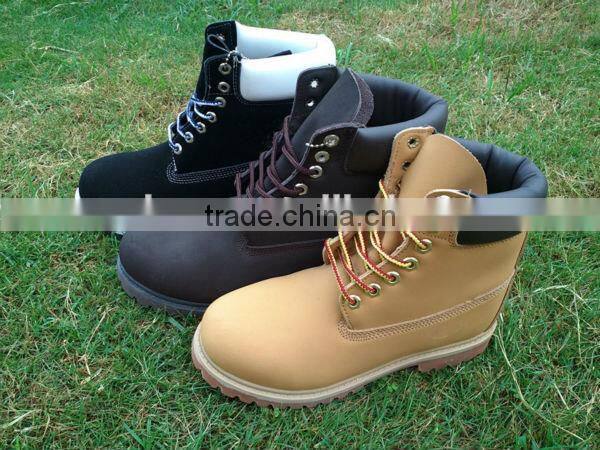 supply steel toe safety shoes wear-resisting protective shoe non slip leather safety boots wholesale work shoes